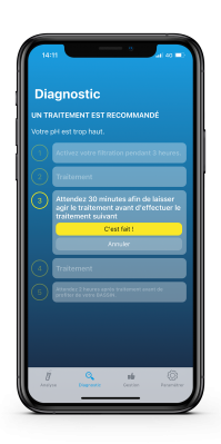 Treatment aid with integrated timer